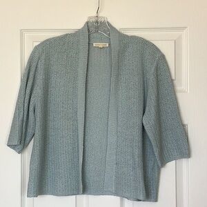 Eileen Fisher Crop, Open Front Sweater